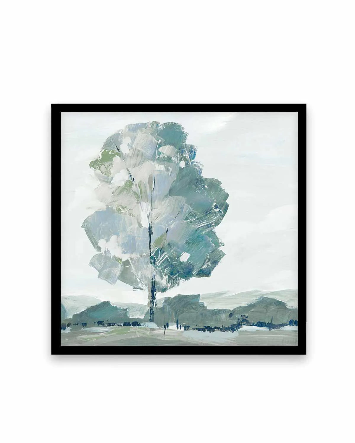Blue Tree Forest I Art Print from Olive et Oriel where you can shop wallpaper and artworks online