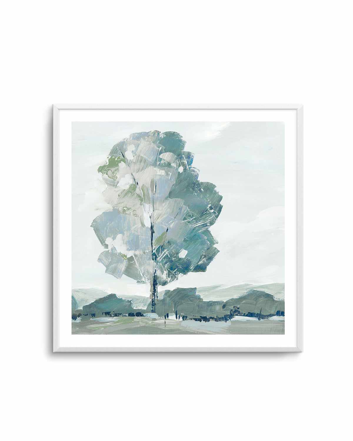 Blue Tree Forest I Art Print