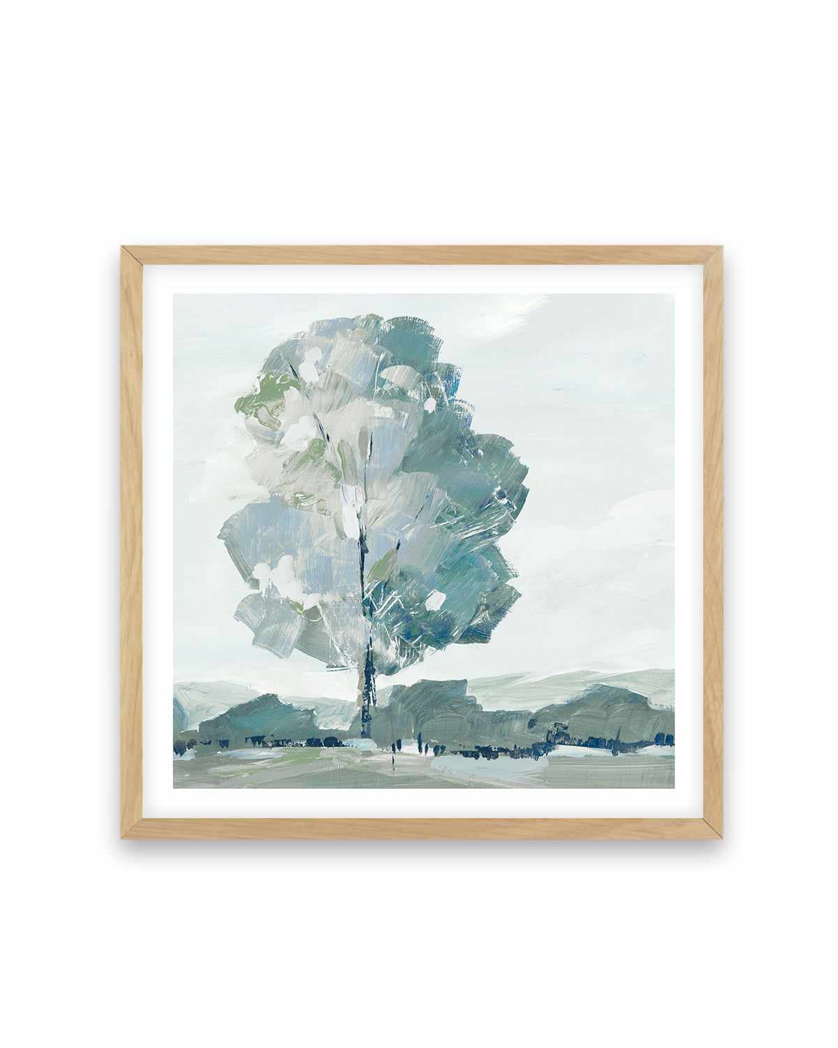 Blue Tree Forest I Art Print