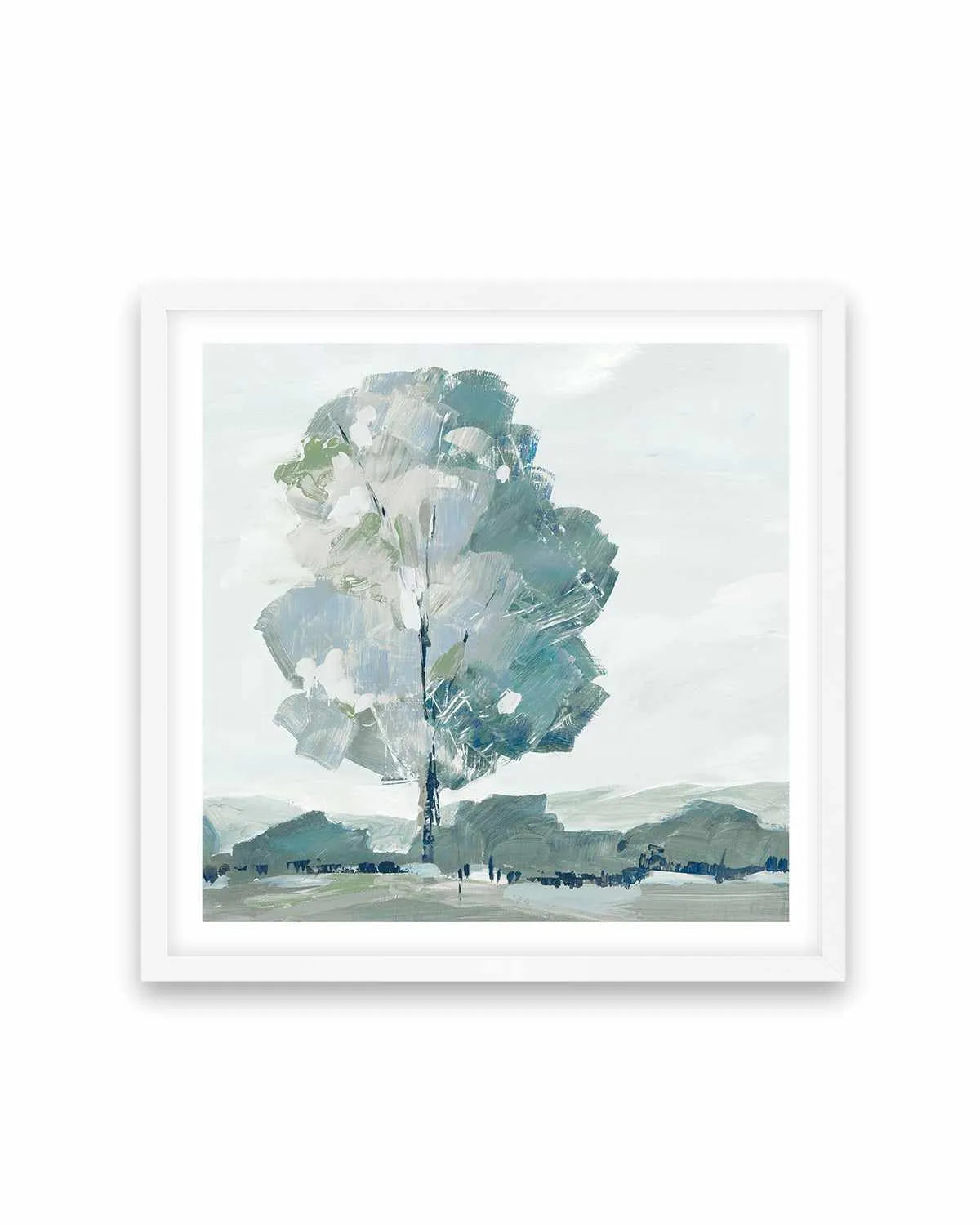 Blue Tree Forest I Art Print from Olive et Oriel where you can shop wallpaper and artworks online