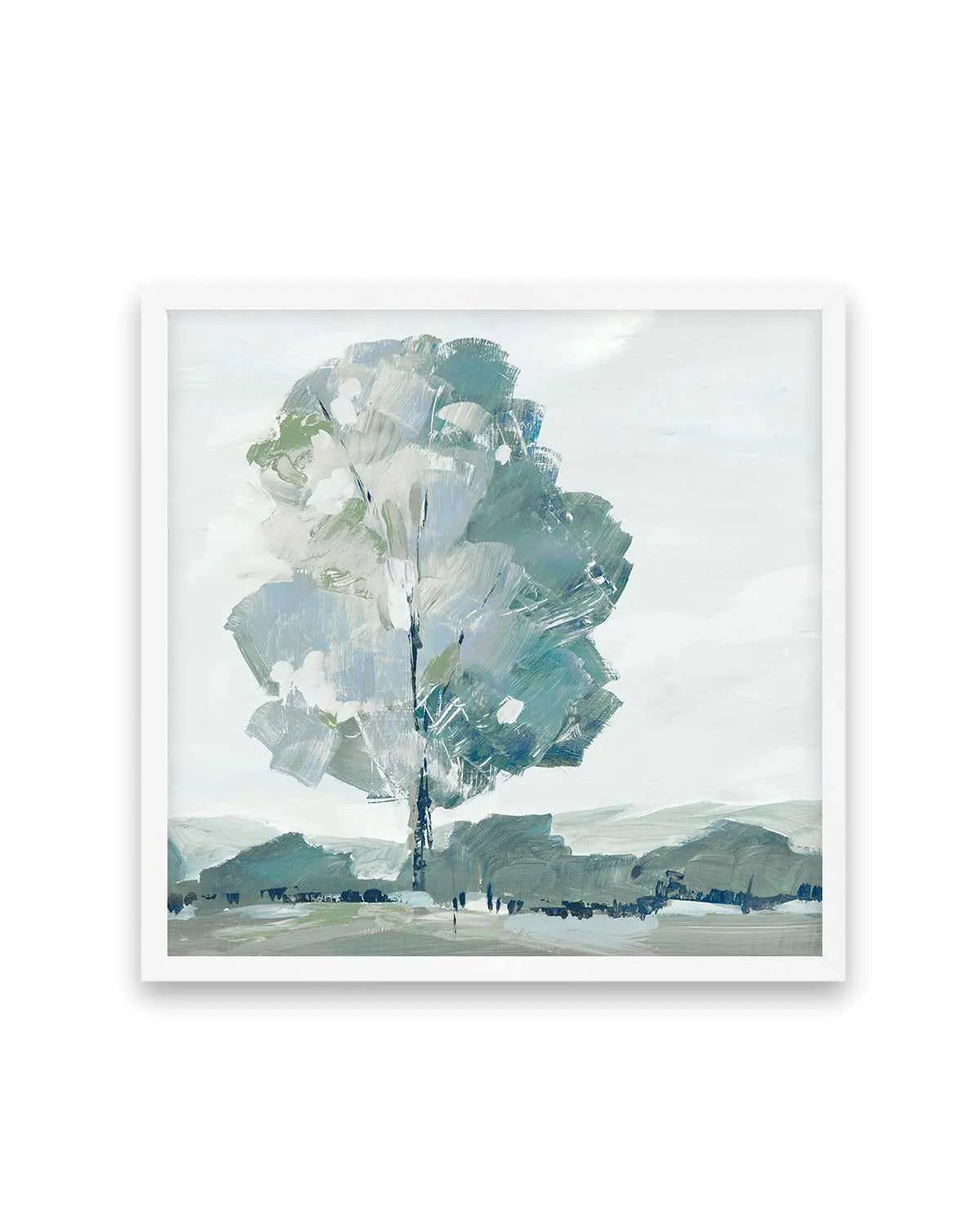Blue Tree Forest I Art Print from Olive et Oriel where you can shop wallpaper and artworks online