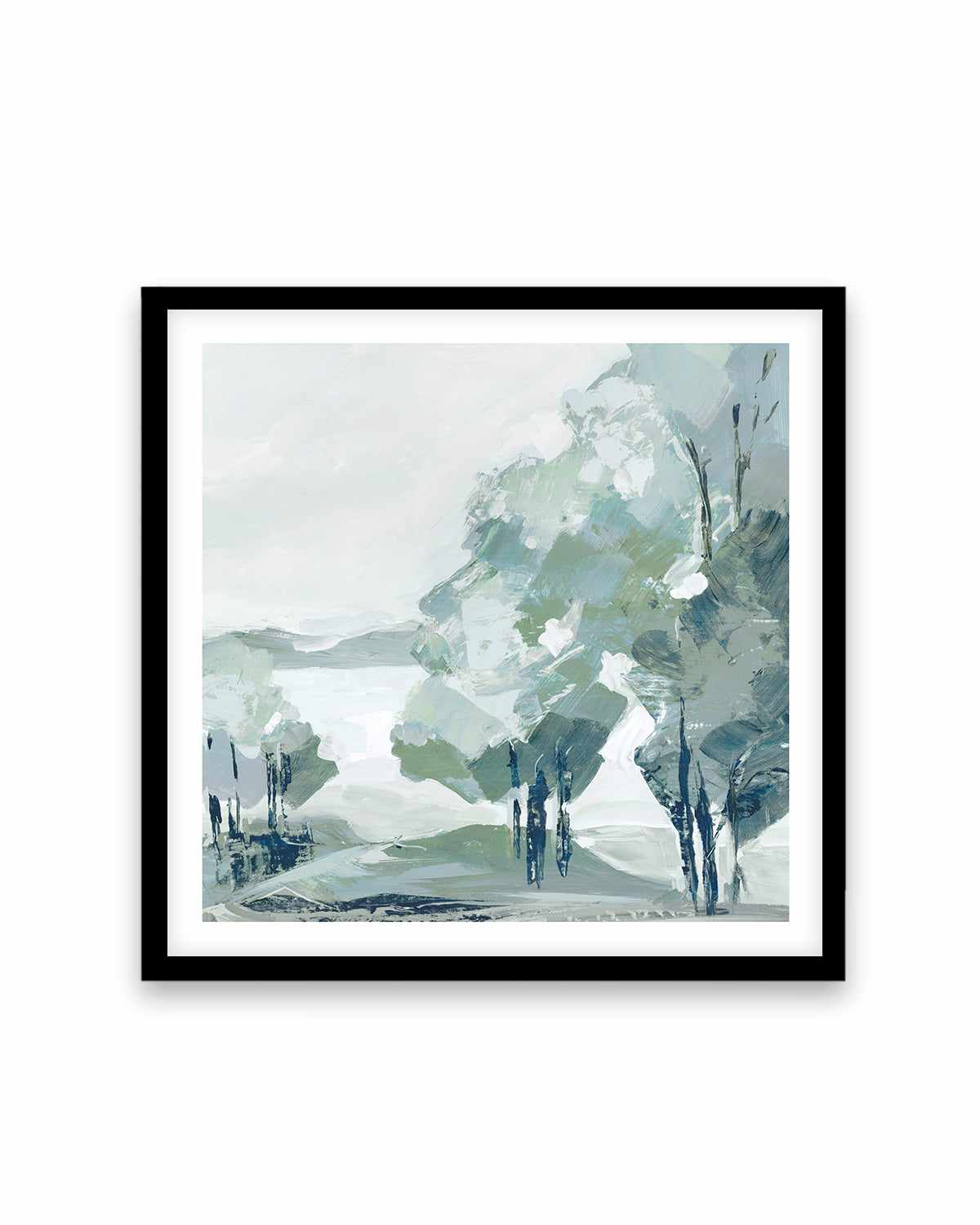 Blue Tree Forest II Art Print