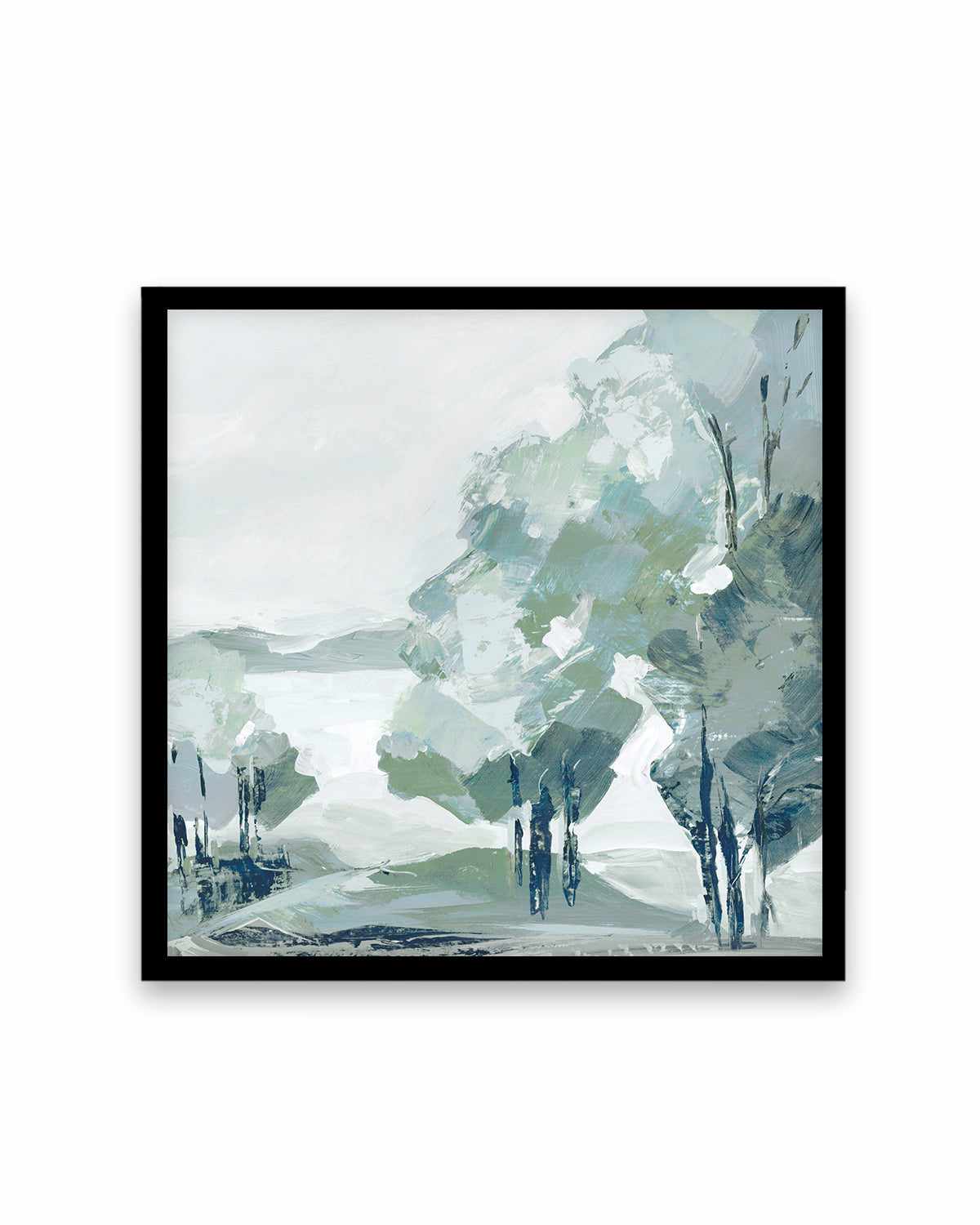 Blue Tree Forest II Art Print