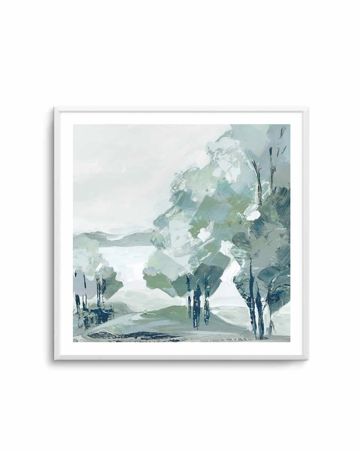 Blue Tree Forest II Art Print from Olive et Oriel where you can shop wallpaper and artworks online