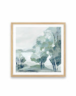 Blue Tree Forest II Art Print