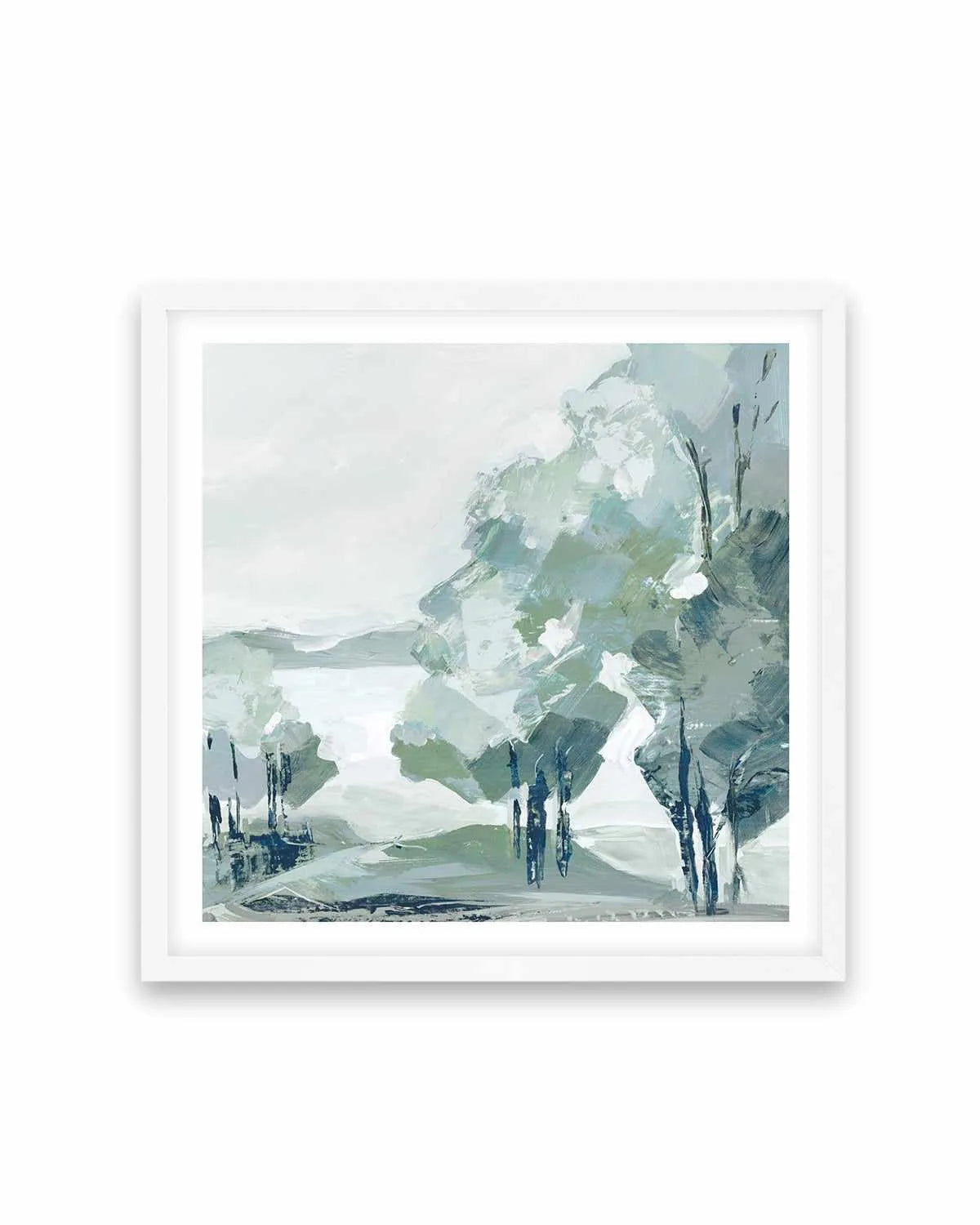 Blue Tree Forest II Art Print from Olive et Oriel where you can shop wallpaper and artworks online