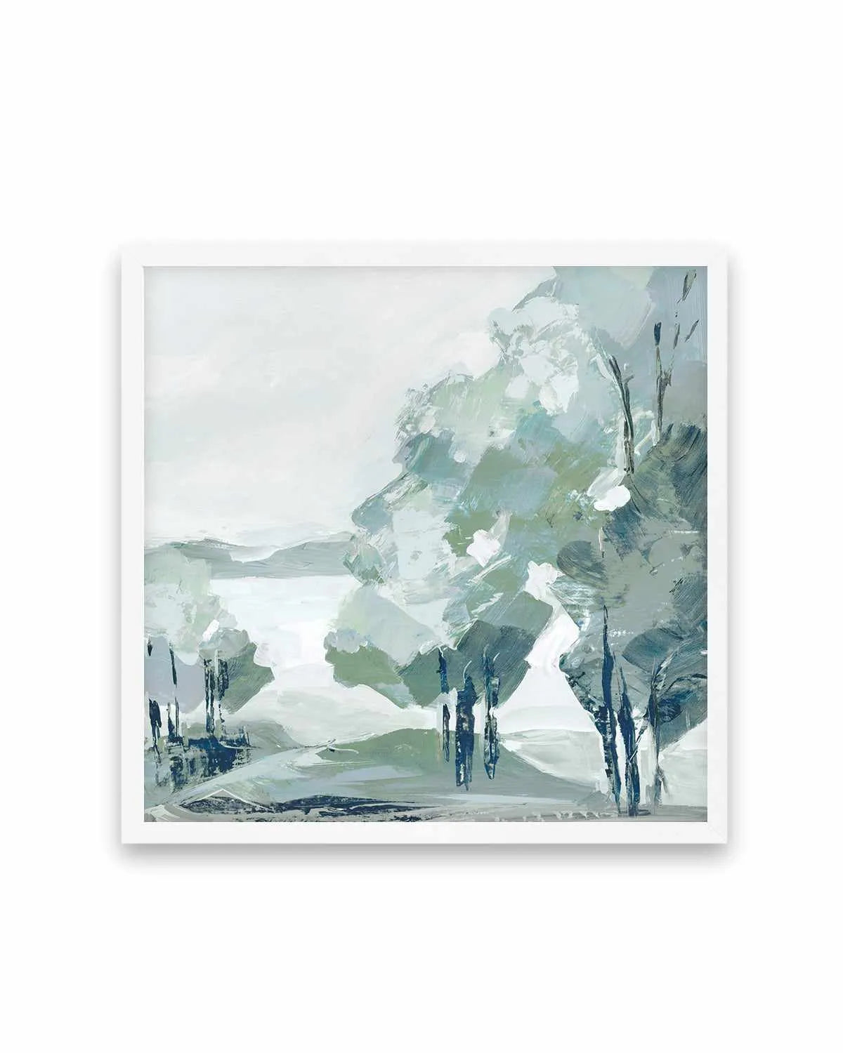 Blue Tree Forest II Art Print from Olive et Oriel where you can shop wallpaper and artworks online