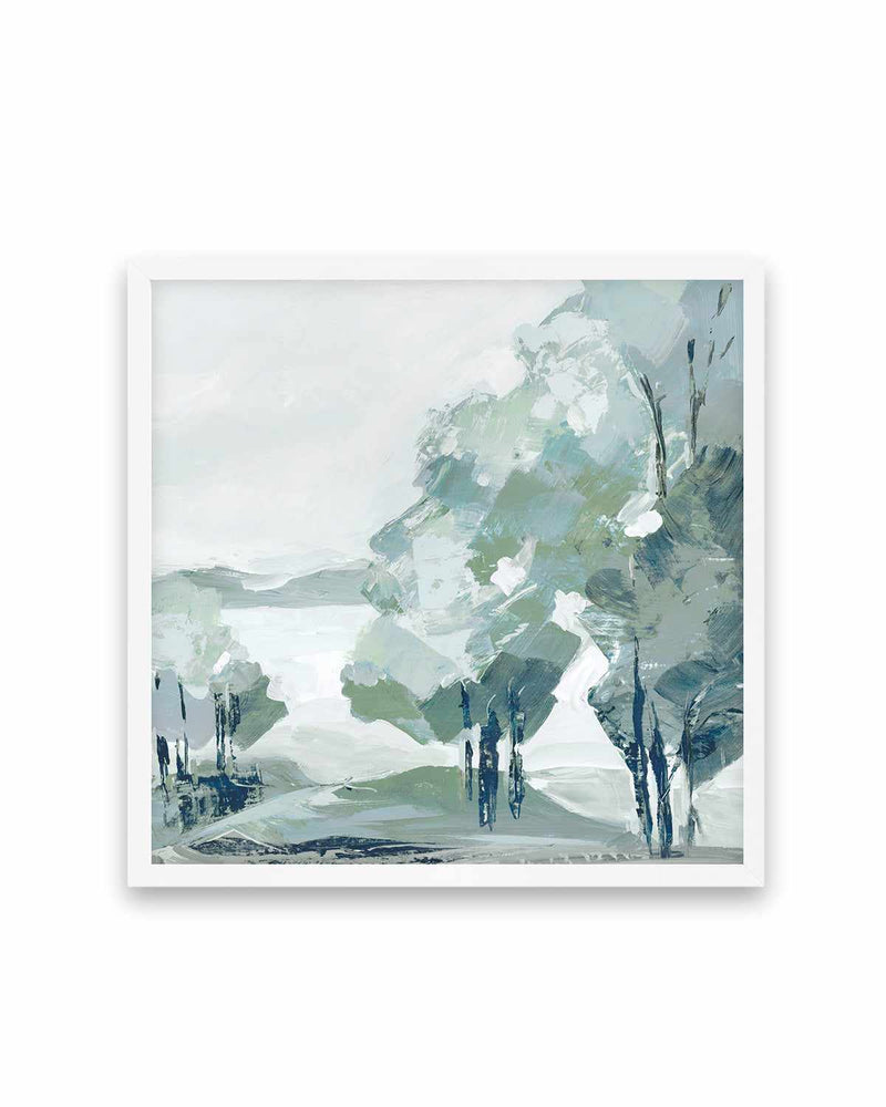 Blue Tree Forest II Art Print