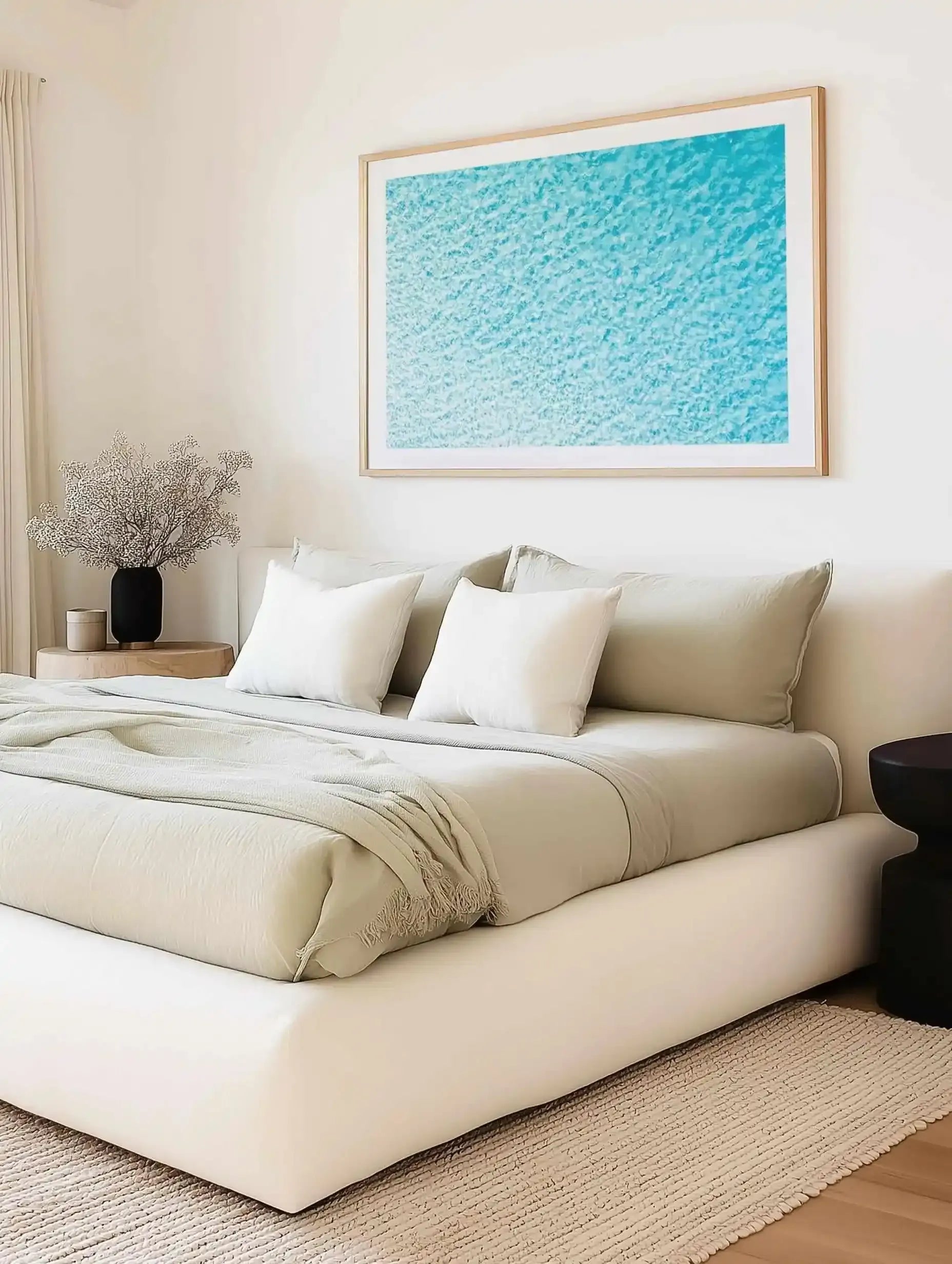 Blue Waters, Esperance | Aerial Photo Wall Art Print from Olive et Oriel where you can shop wallpaper and artworks online