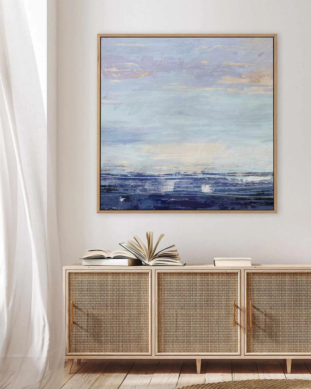 Blue Wave I by Suzanne Nicoll | Framed Canvas Art Print from Olive et Oriel where you can shop wallpaper and artworks online