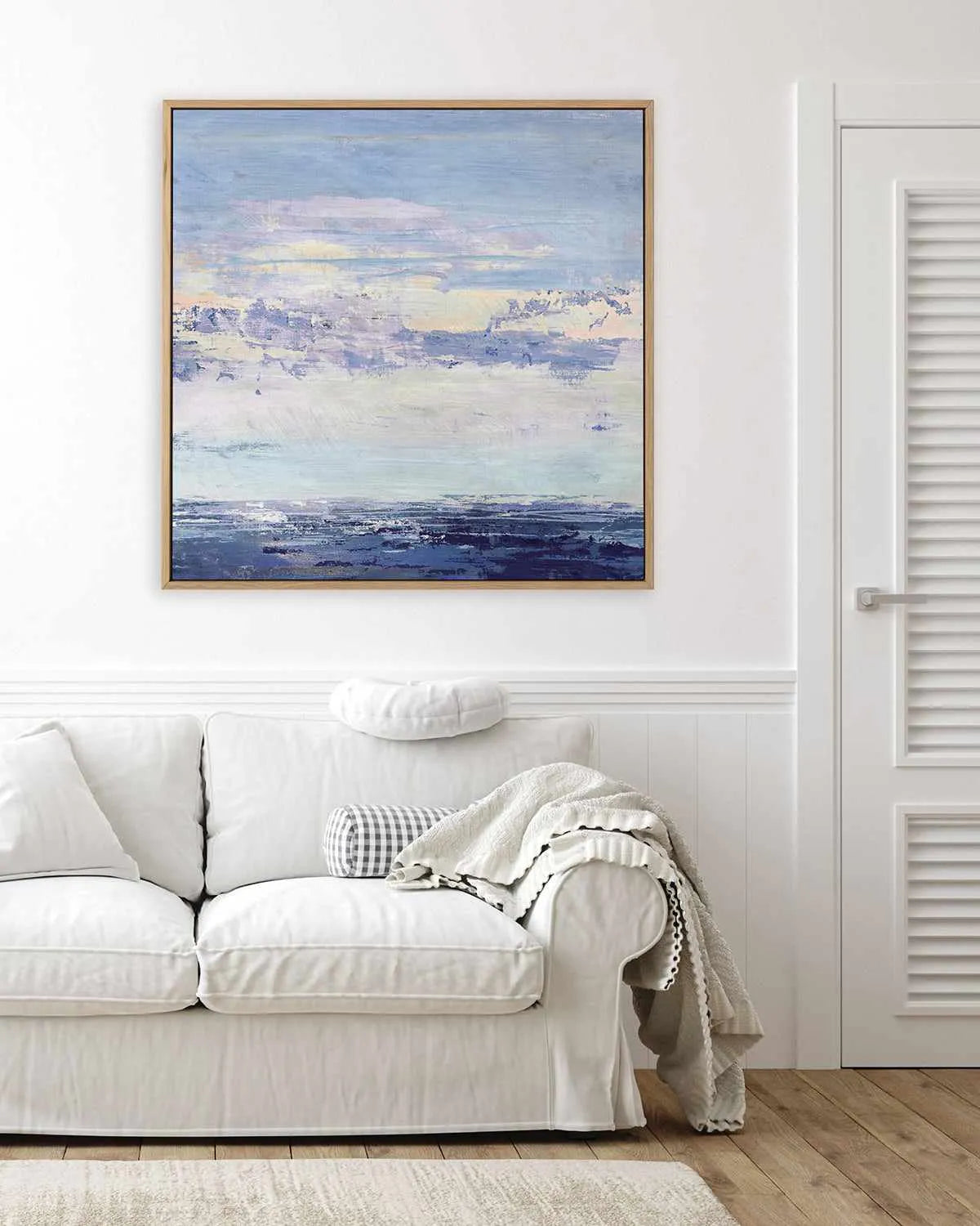 Blue Wave II by Suzanne Nicoll | Framed Canvas Art Print from Olive et Oriel where you can shop wallpaper and artworks online