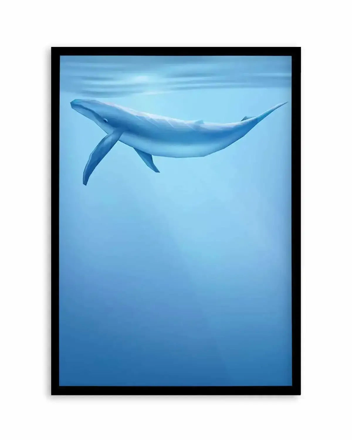 Blue Whale | Graphic Whales Collection Art Print from Olive et Oriel where you can shop wallpaper and artworks online