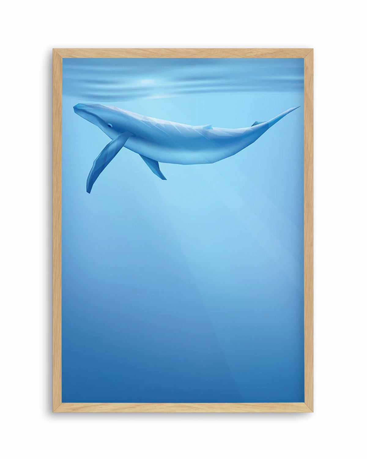 Blue Whale | Graphic Whales Collection Art Print