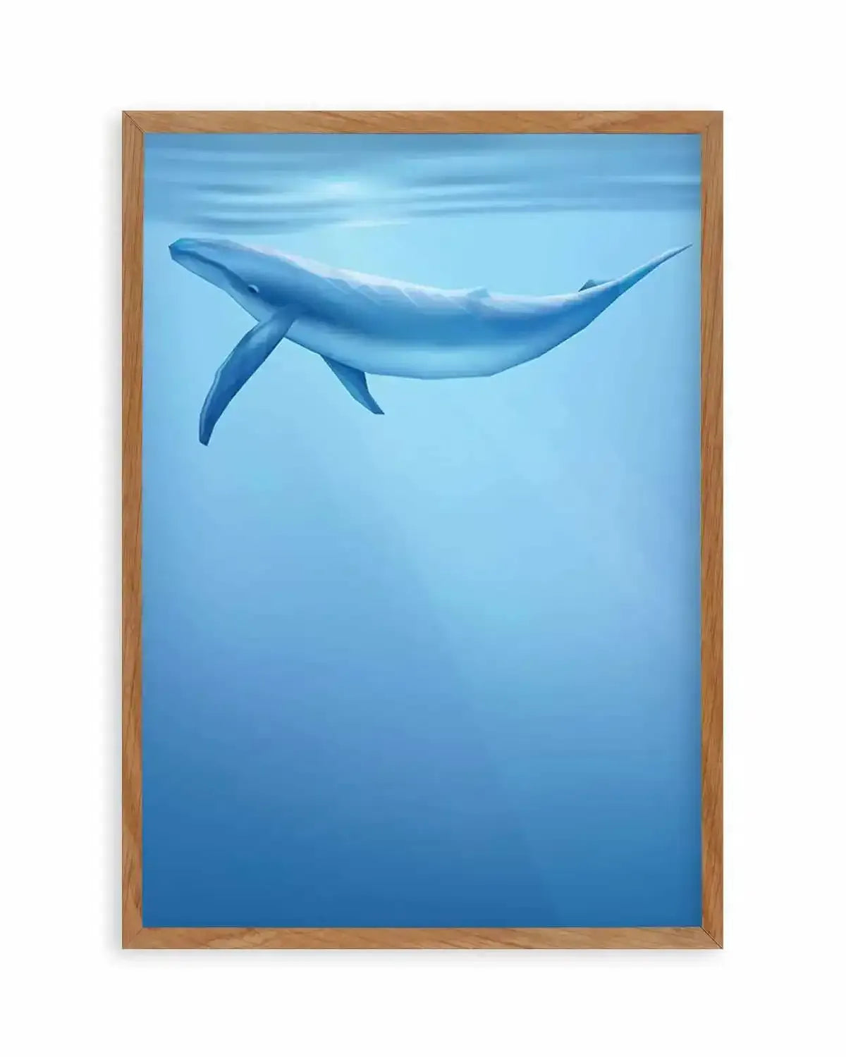 Blue Whale | Graphic Whales Collection Art Print from Olive et Oriel where you can shop wallpaper and artworks online