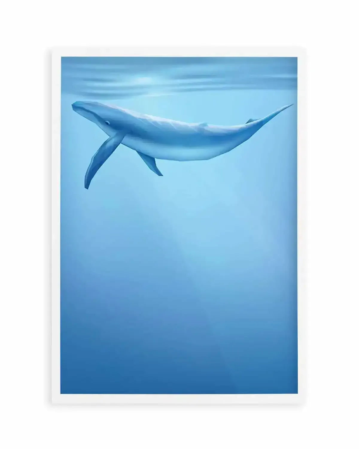 Blue Whale | Graphic Whales Collection Art Print from Olive et Oriel where you can shop wallpaper and artworks online