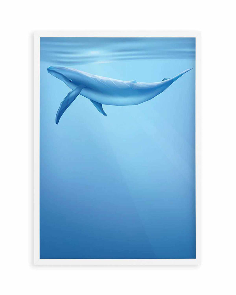 Blue Whale | Graphic Whales Collection Art Print