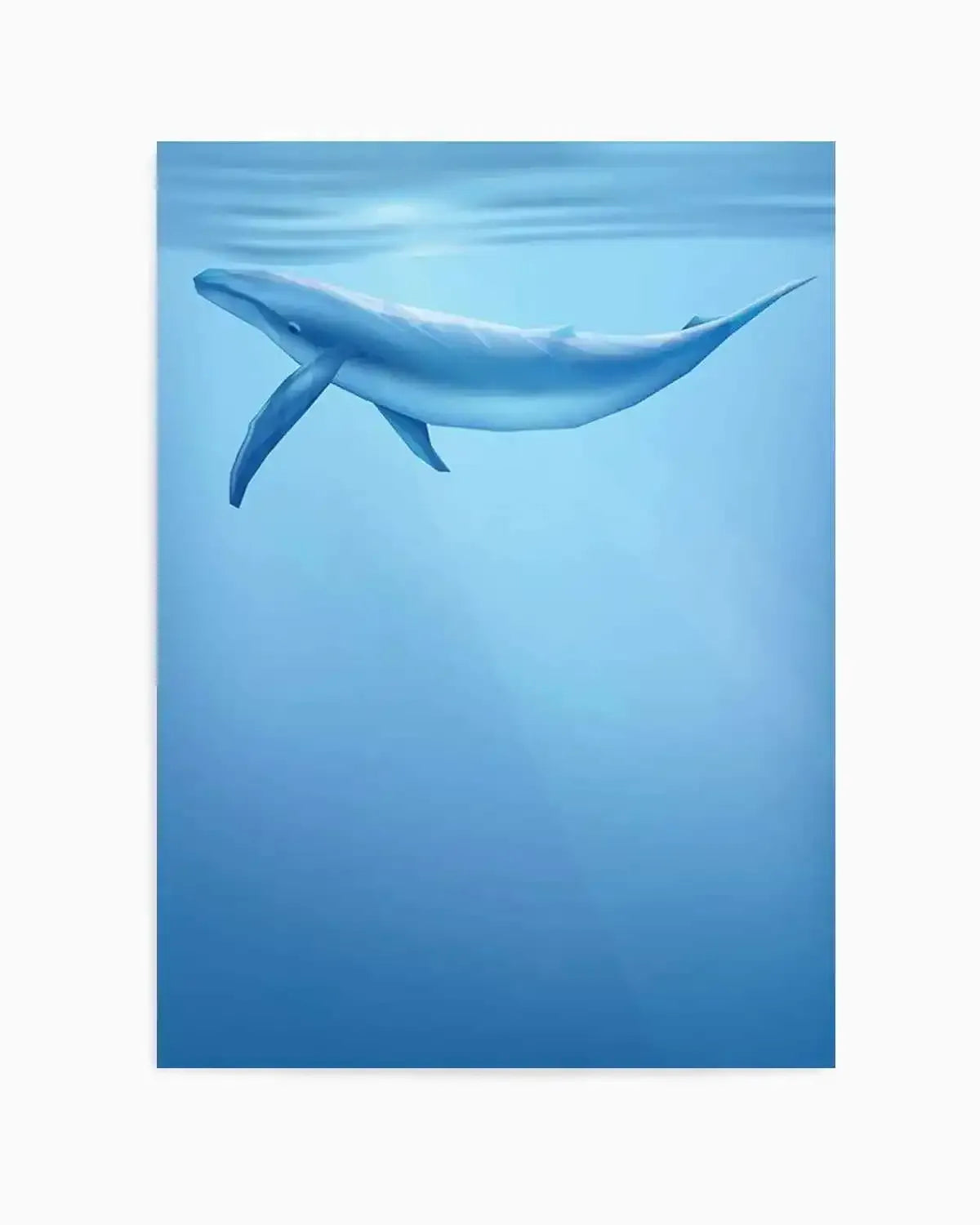 Blue Whale | Graphic Whales Collection Art Print from Olive et Oriel where you can shop wallpaper and artworks online