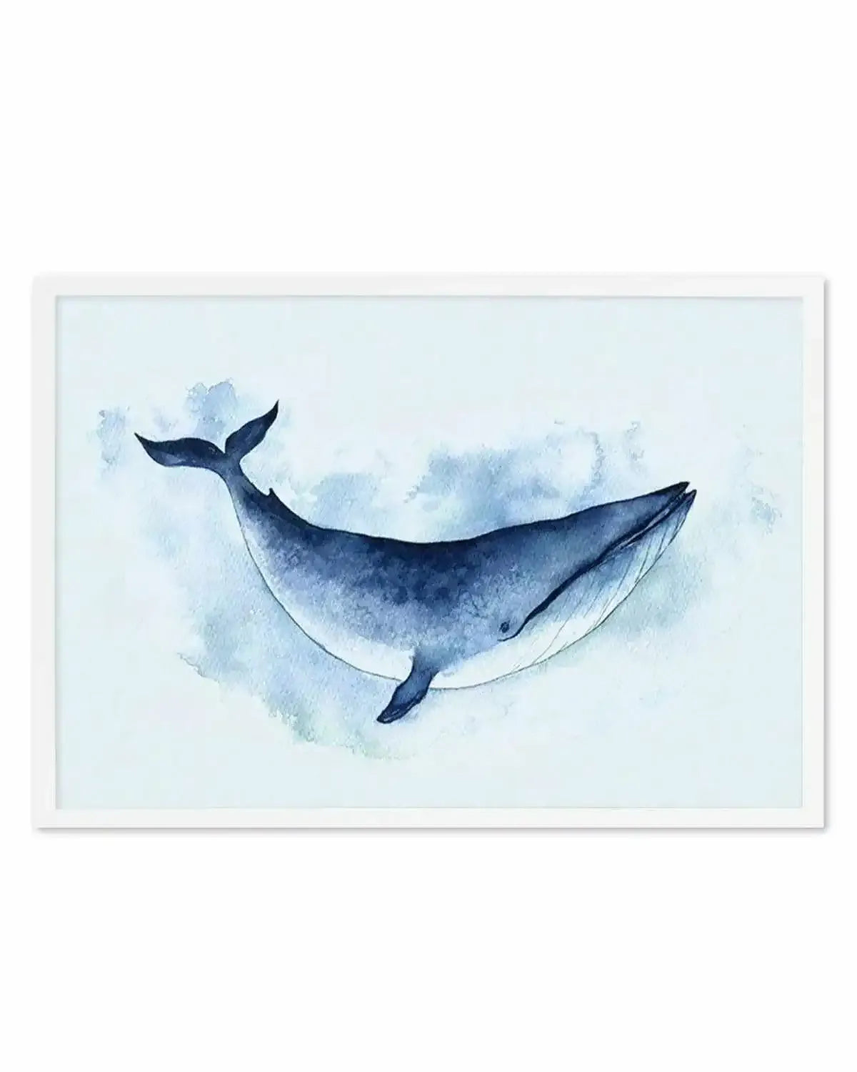 Blue Whale | LS Art Print from Olive et Oriel where you can shop wallpaper and artworks online