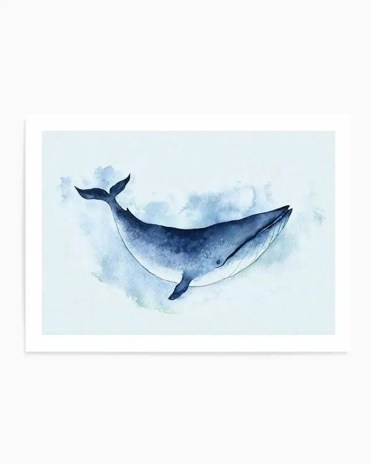 Blue Whale | LS Art Print from Olive et Oriel where you can shop wallpaper and artworks online