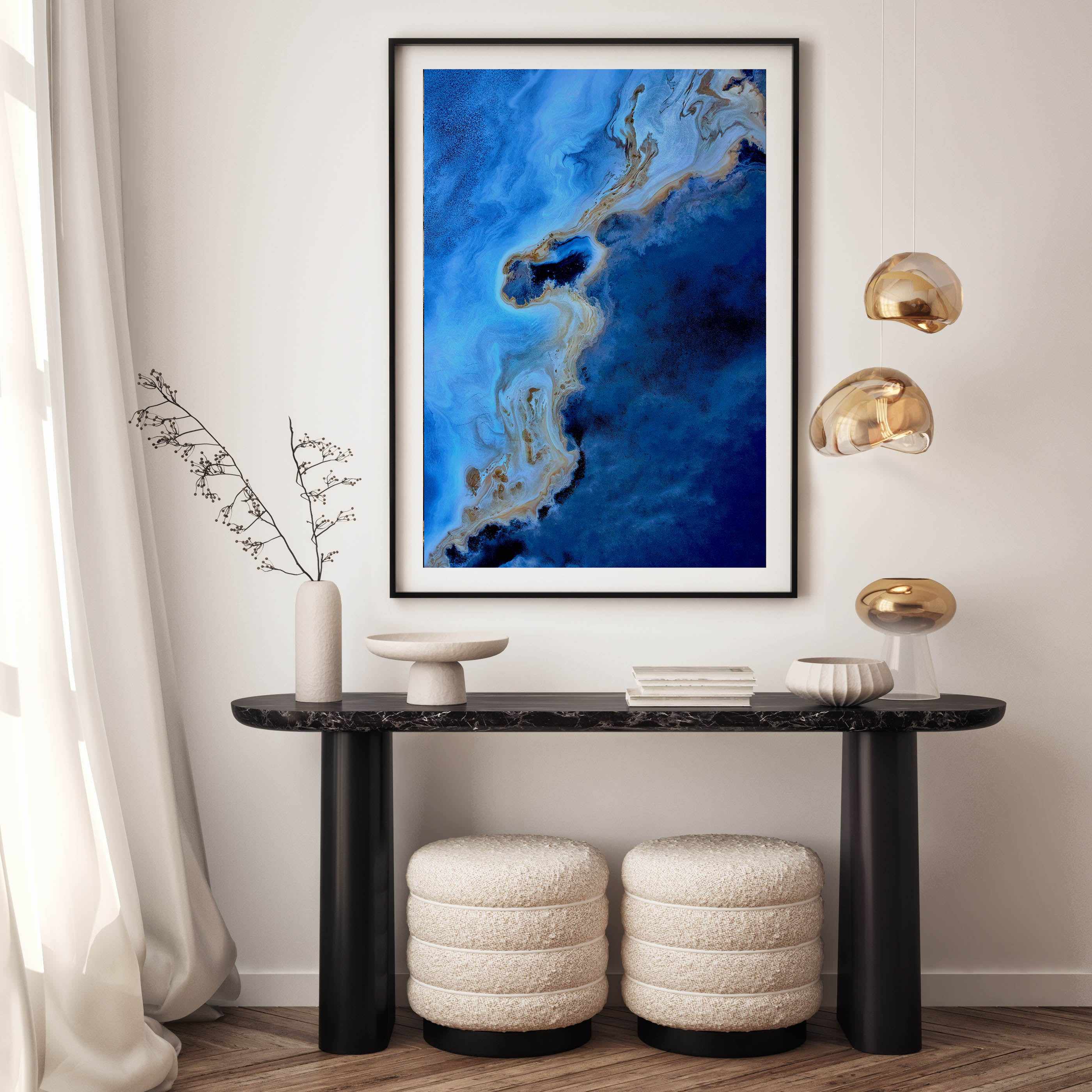 Blue Earth by Phillip Chang Art Print