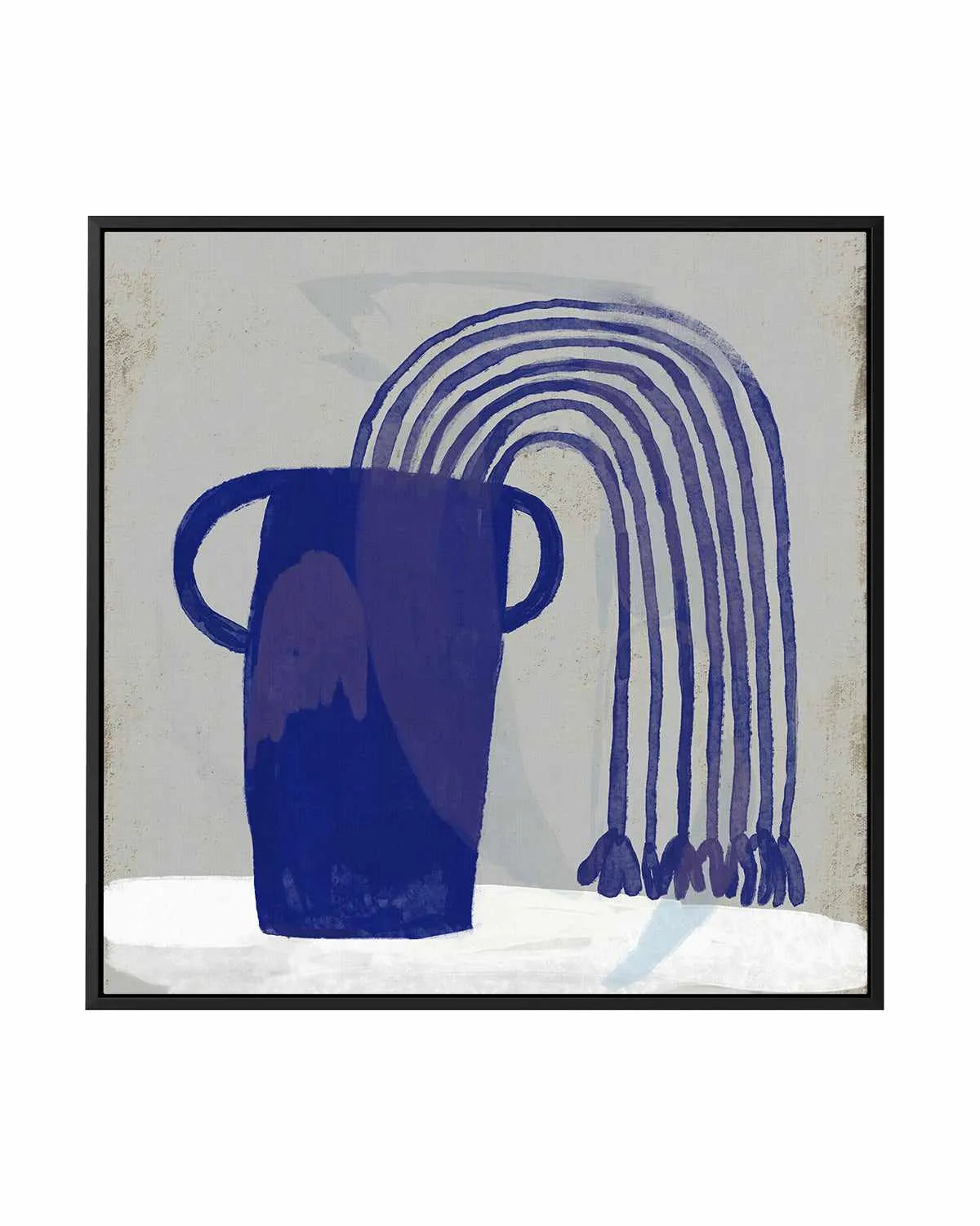 Blue Floral I by Marco Marella | Framed Canvas Art Print from Olive et Oriel where you can shop wallpaper and artworks online