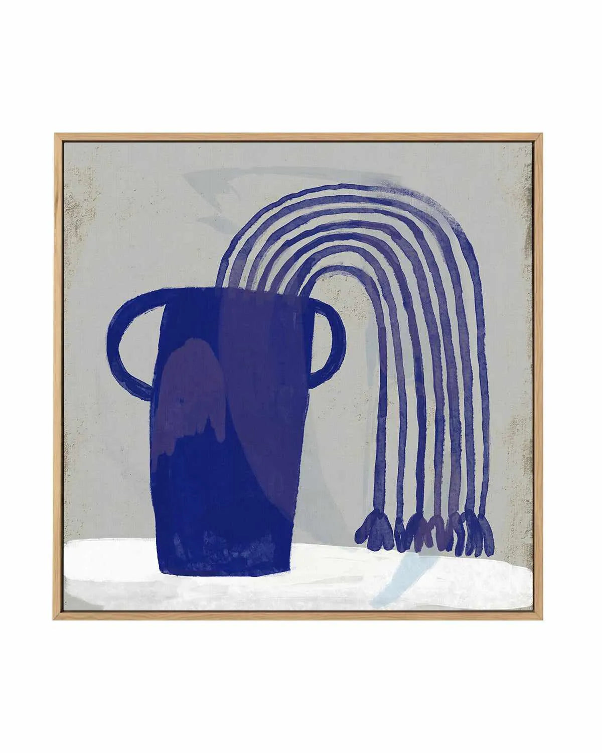 Blue Floral I by Marco Marella | Framed Canvas Art Print from Olive et Oriel where you can shop wallpaper and artworks online