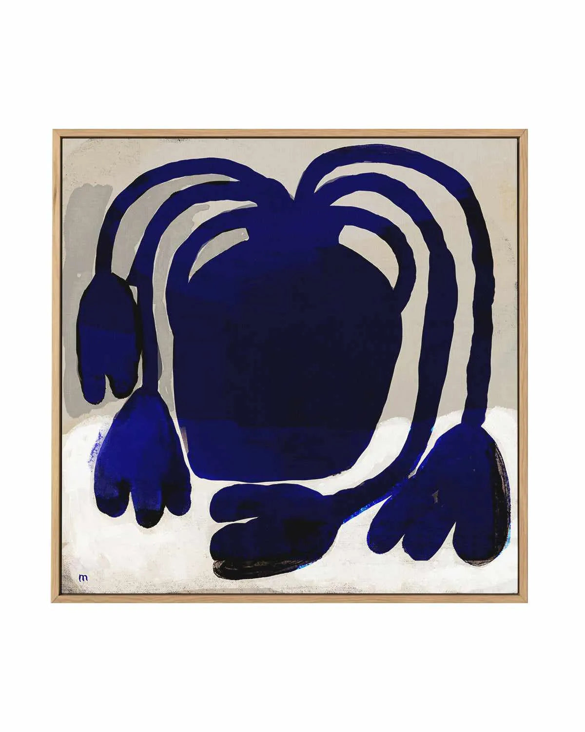 Blue Plant by Marco Marella | Framed Canvas Art Print from Olive et Oriel where you can shop wallpaper and artworks online