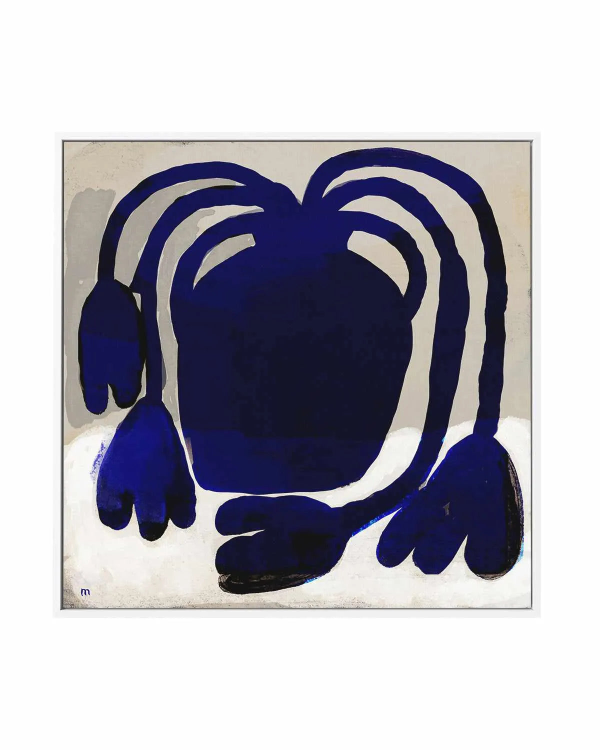Blue Plant by Marco Marella | Framed Canvas Art Print from Olive et Oriel where you can shop wallpaper and artworks online