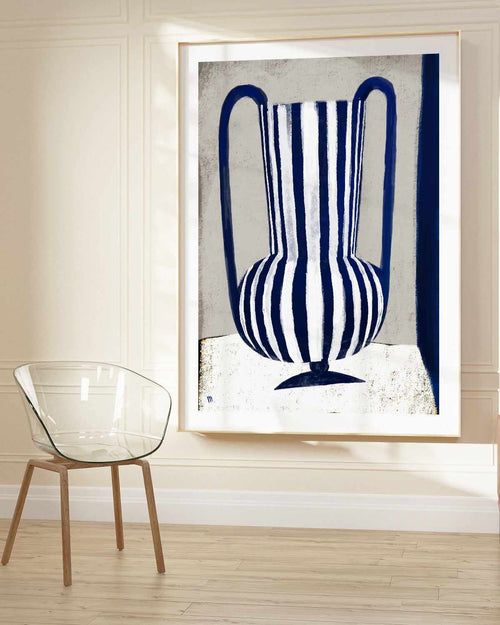 Blue Vase by Marco Marella Framed Art Print