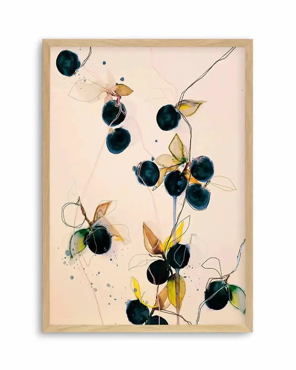 Blueberries by Leigh Viner Art Print from Olive et Oriel where you can shop wallpaper and artworks online