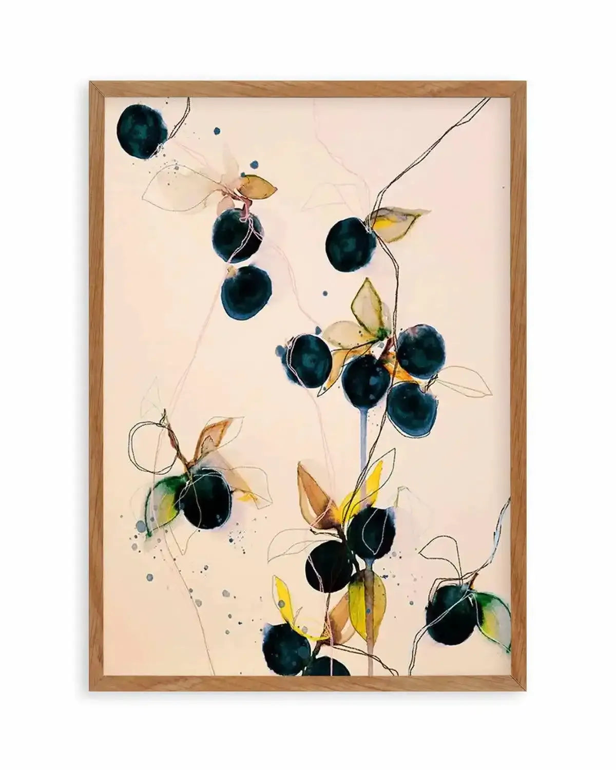 Blueberries by Leigh Viner Art Print from Olive et Oriel where you can shop wallpaper and artworks online