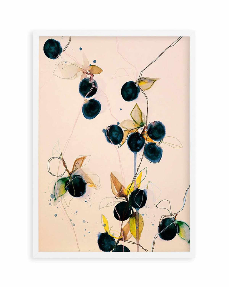 Blueberries by Leigh Viner Art Print