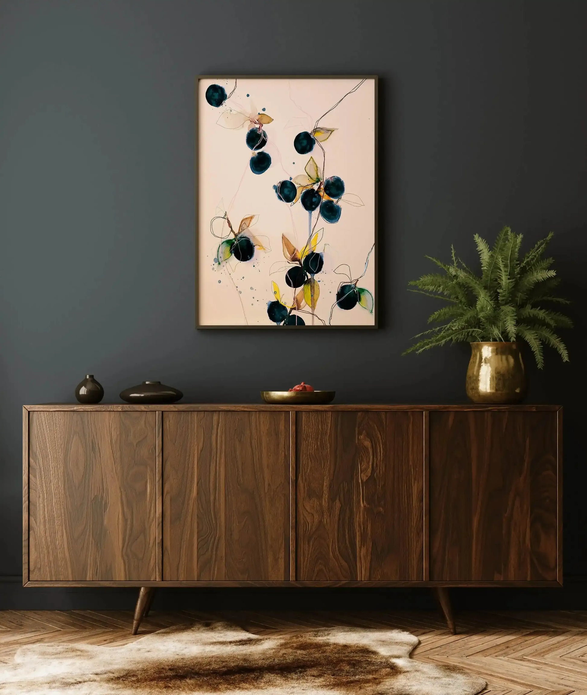 Blueberries by Leigh Viner Art Print-PRINT-Olive et Oriel-Leigh Viner-Buy-Australian-Art-Prints-Online-with-Olive-et-Oriel-Your-Artwork-Specialists-Austrailia-Decorate-With-Coastal-Photo-Wall-Art-Prints-From-Our-Beach-House-Artwork-Collection-Fine-Poster-and-Framed-Artwork