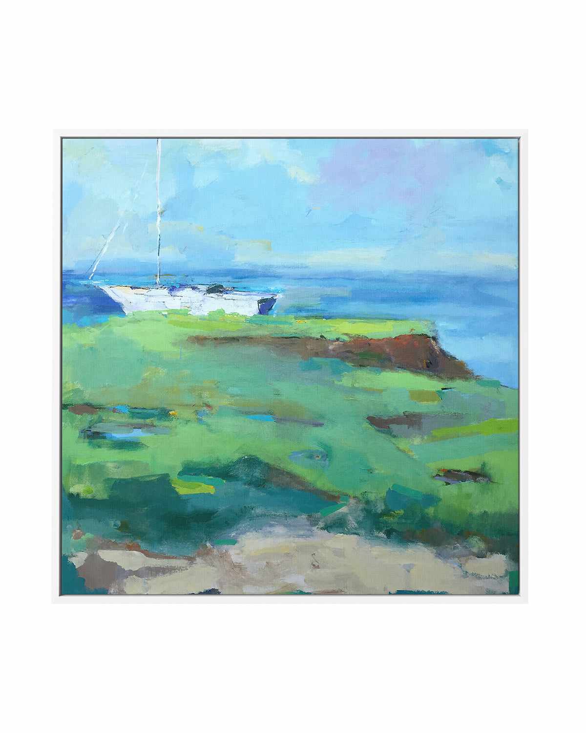 Bluff by Page Pearson Railsback | Framed Canvas Art Print