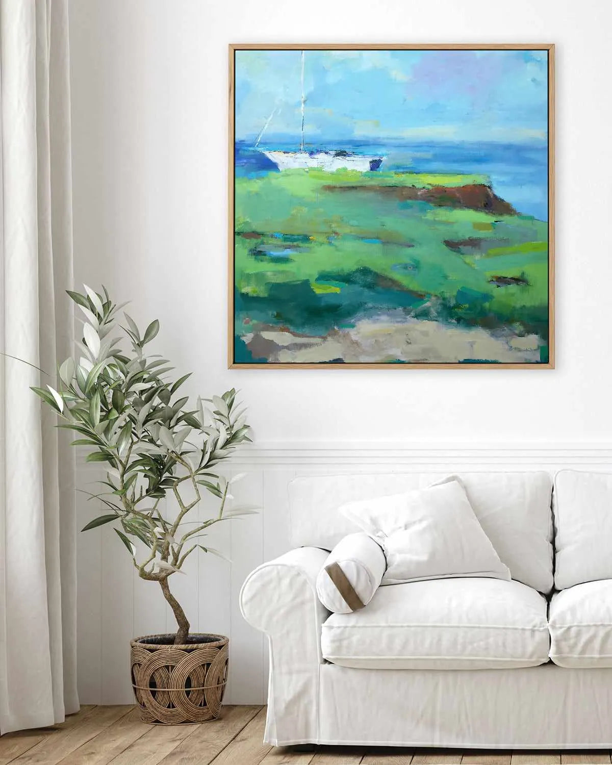 Bluff by Page Pearson Railsback | Framed Canvas Art Print from Olive et Oriel where you can shop wallpaper and artworks online