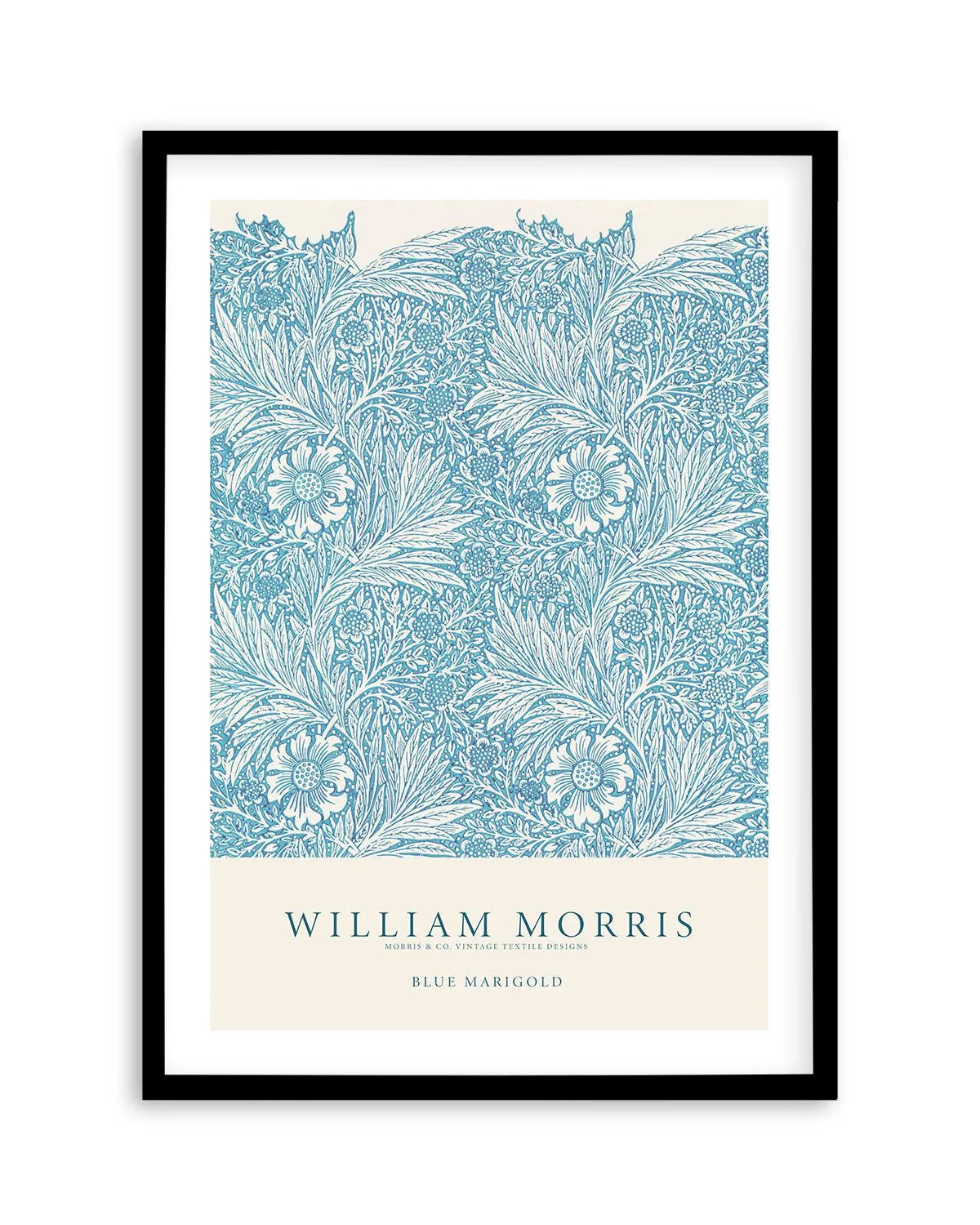 Blue Marigold by William Morris Art Print from Olive et Oriel where you can shop wallpaper and artworks online