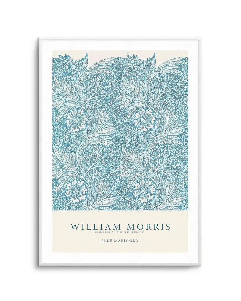 Blue Marigold by William Morris Art Print from Olive et Oriel where you can shop wallpaper and artworks online