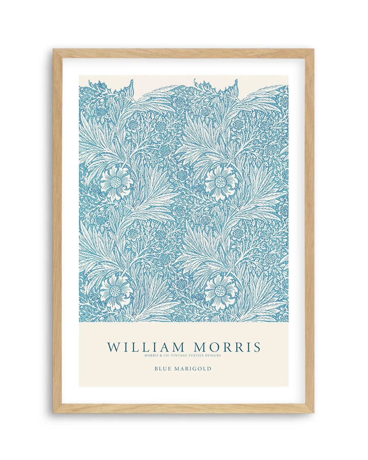Blue Marigold by William Morris Art Print from Olive et Oriel where you can shop wallpaper and artworks online