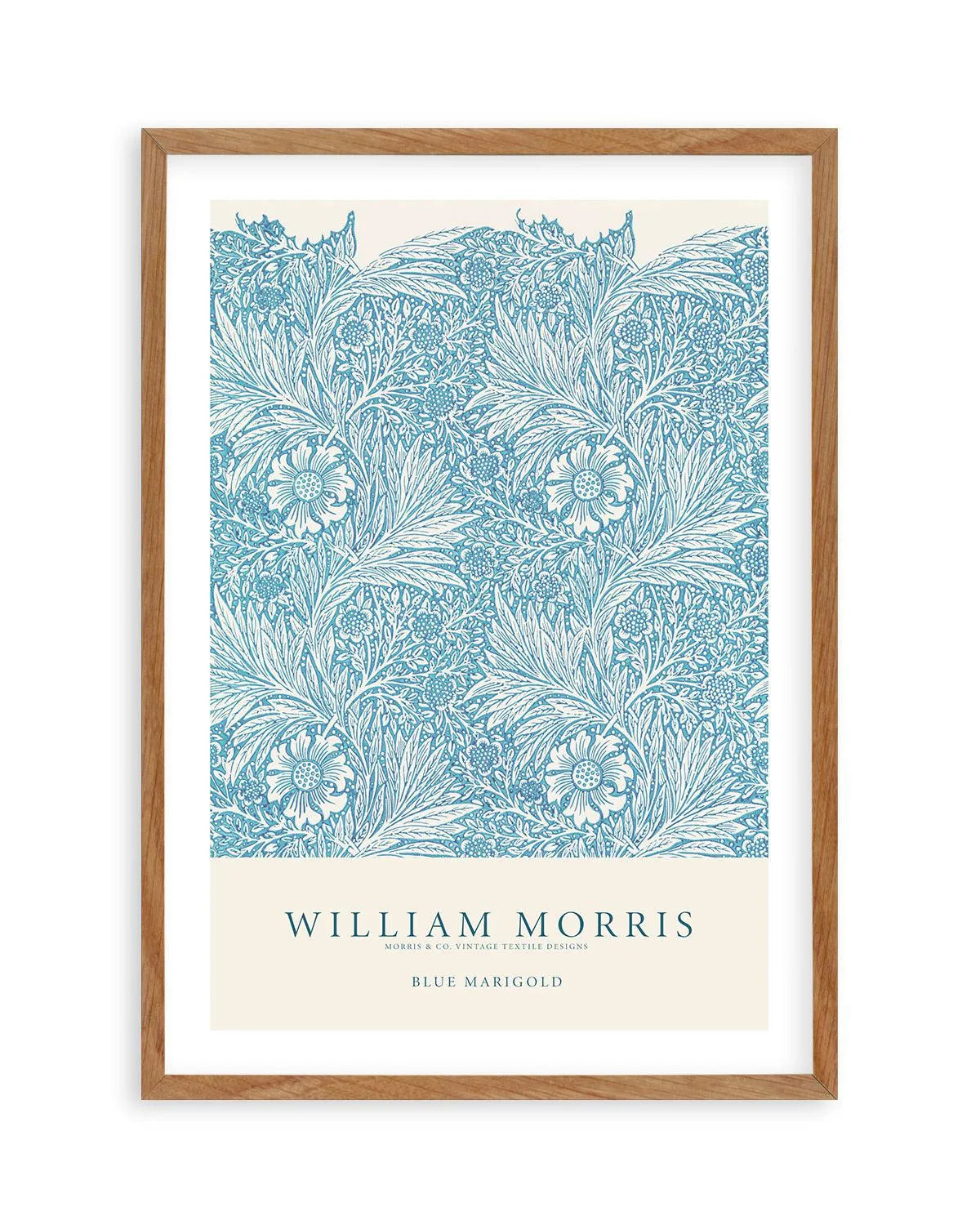 Blue Marigold by William Morris Art Print from Olive et Oriel where you can shop wallpaper and artworks online