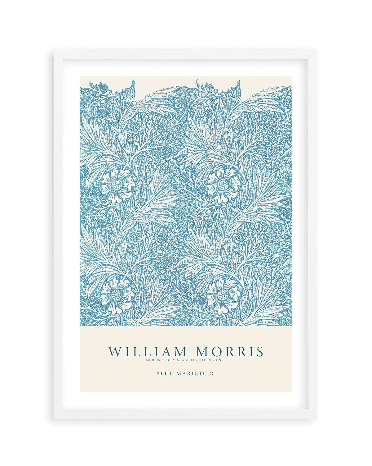 Blue Marigold by William Morris Art Print from Olive et Oriel where you can shop wallpaper and artworks online