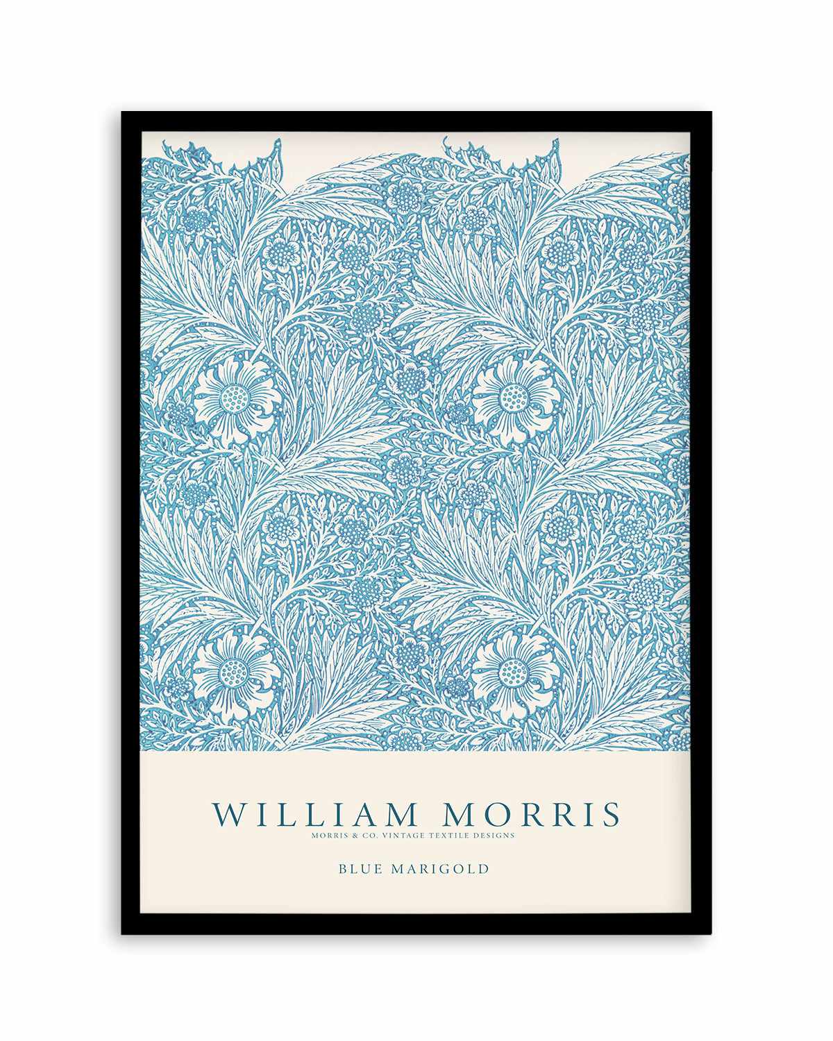 Blue Marigold by William Morris Art Print