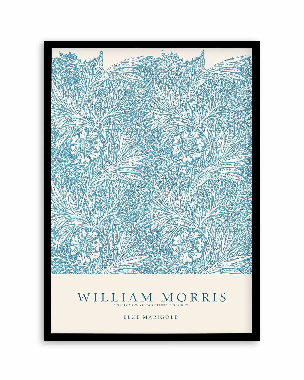 Blue Marigold by William Morris Art Print from Olive et Oriel where you can shop wallpaper and artworks online
