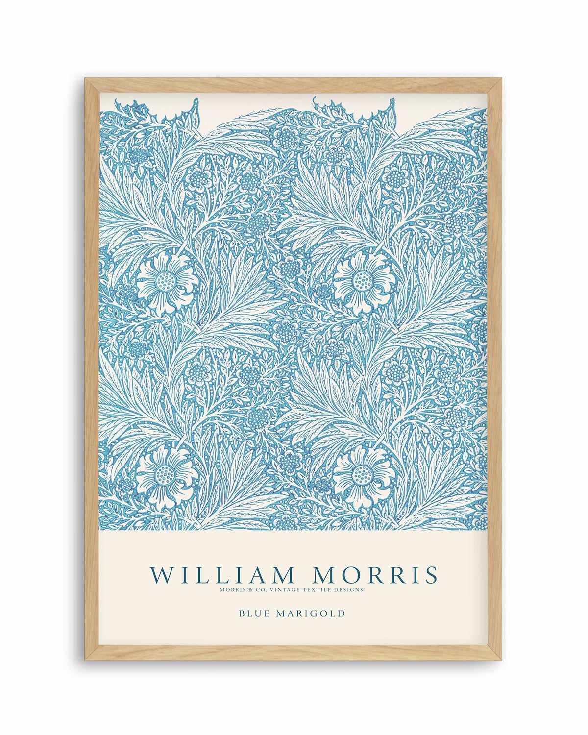 Blue Marigold by William Morris Art Print