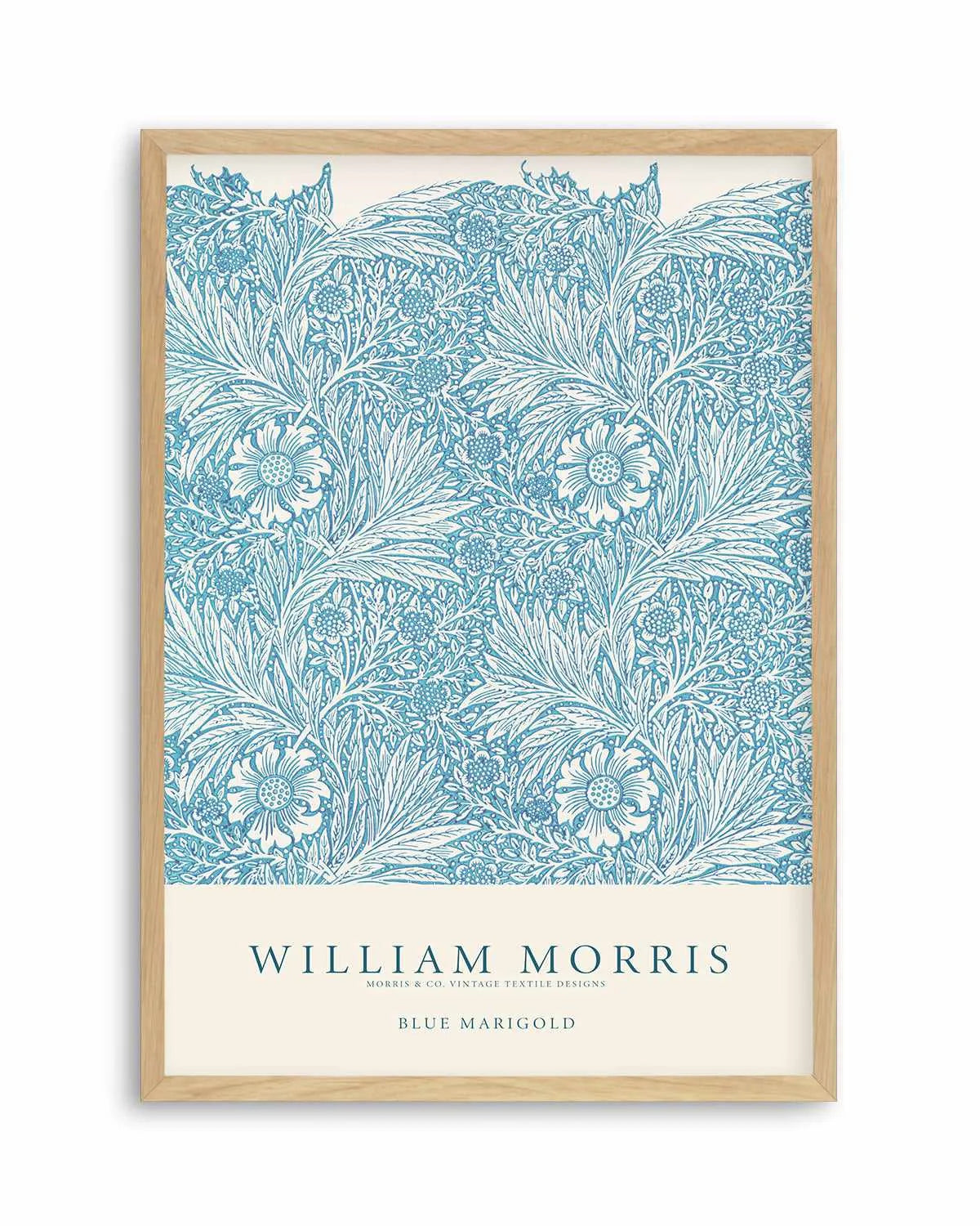 Blue Marigold by William Morris Art Print from Olive et Oriel where you can shop wallpaper and artworks online