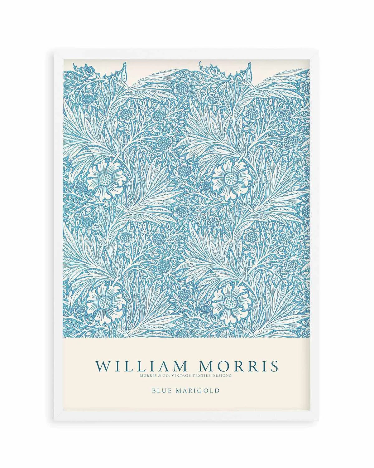 Blue Marigold by William Morris Art Print from Olive et Oriel where you can shop wallpaper and artworks online