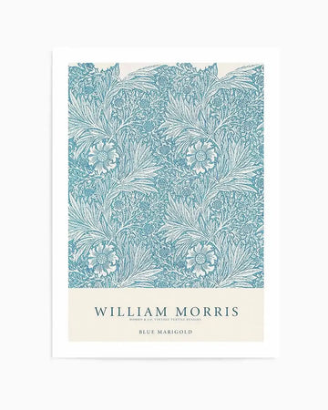 Blue Marigold by William Morris Art Print from Olive et Oriel where you can shop wallpaper and artworks online