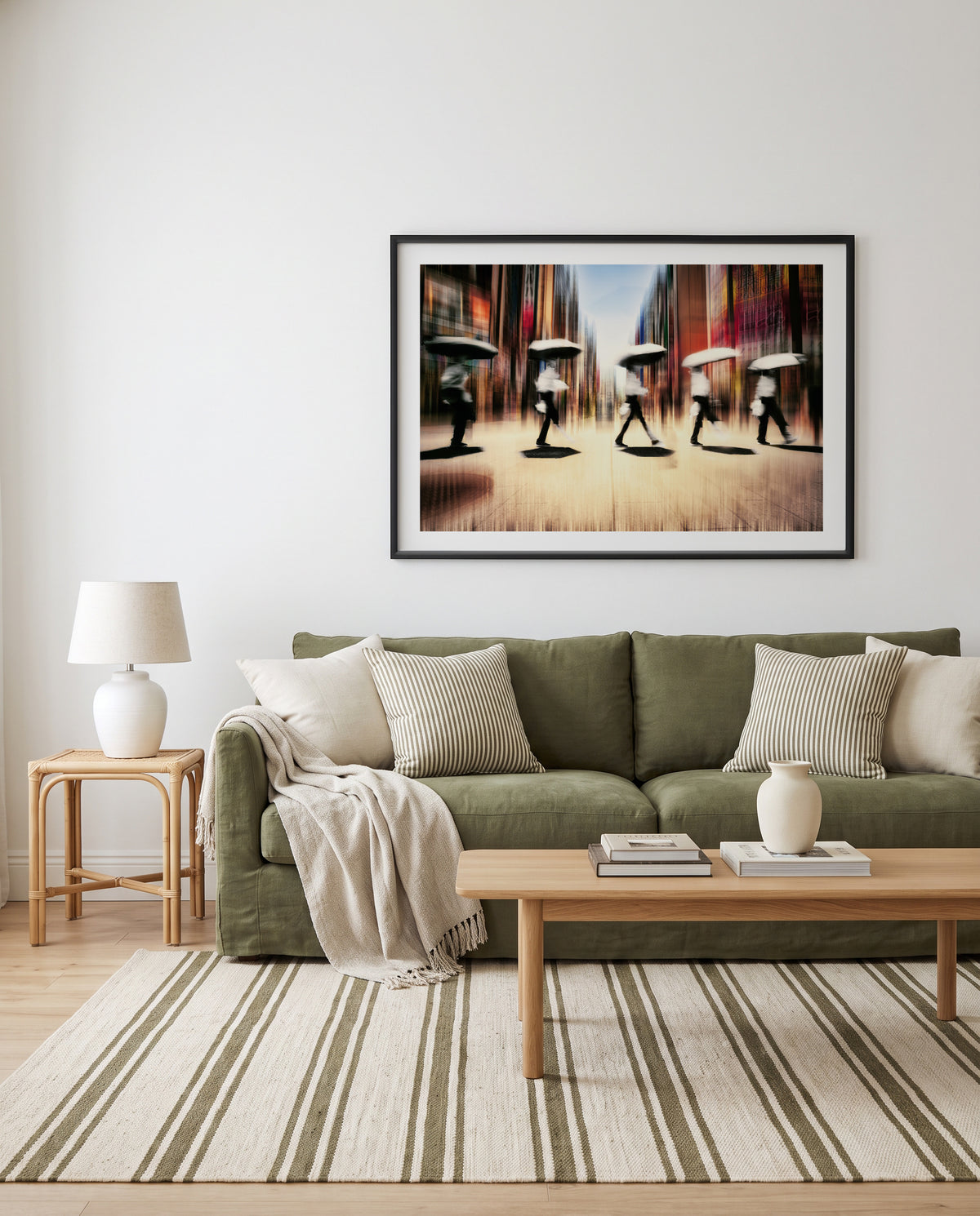 Blurred City Walkers by moucorn | Art Print