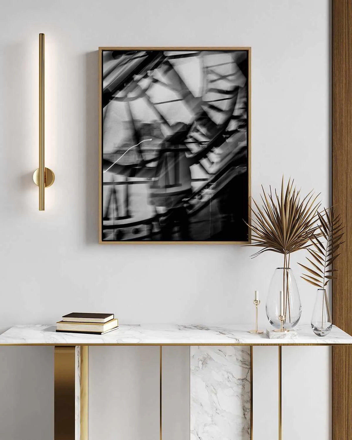 Blurred Time II by Jovani Demetrie | Framed Canvas Art Print from Olive et Oriel where you can shop wallpaper and artworks online