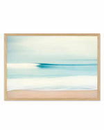 SHOP Blurred Waves Coastal Landscape Style Photo Framed Art Print ...