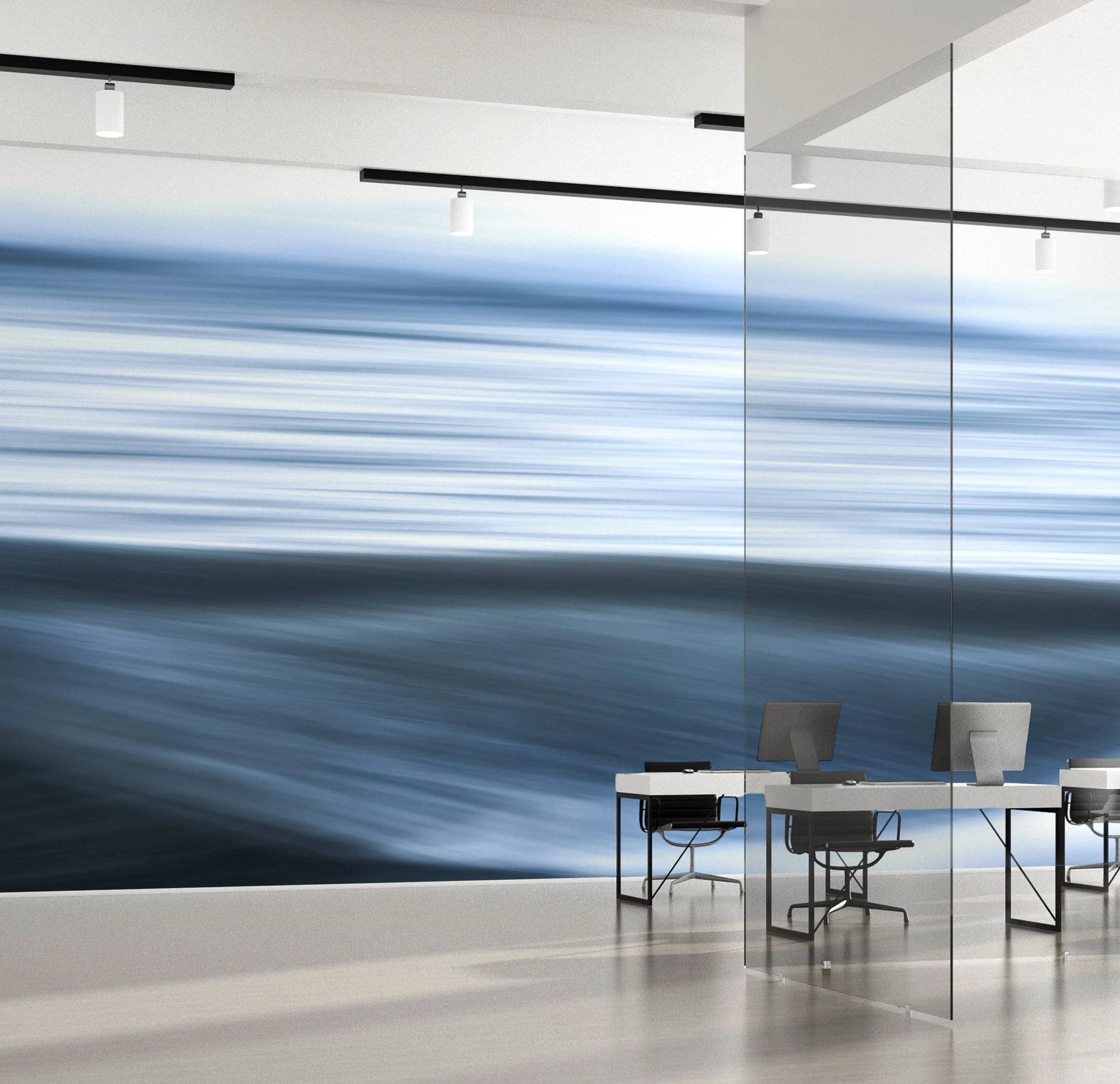 Blurred Waves Photo Mural Wallpaper from Olive et Oriel where you can shop wallpaper and artworks online